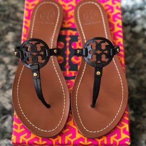 Tory Burch Leather Mini Miller Sandals